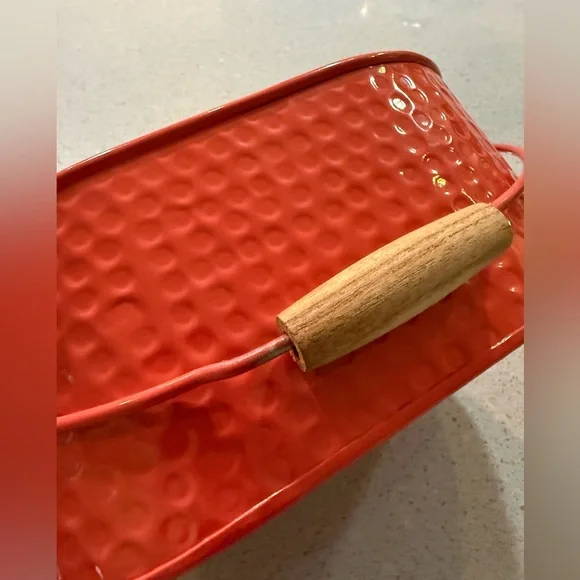 Hammered Metal Coral Kitchen Utensil Holder - Picture 6 of 11